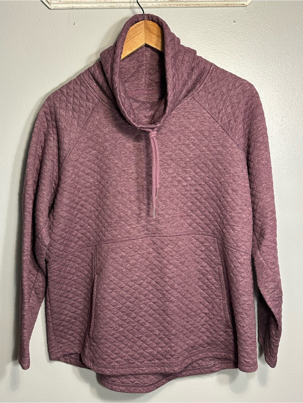 RBX Quilted Cowl Neck Pullover